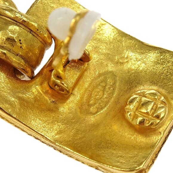 Chanel Bell Dangle Earrings Clip-On Gold 94A 154070 - Picture 4 of 4